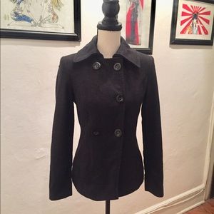 Zara dark gray peacoat